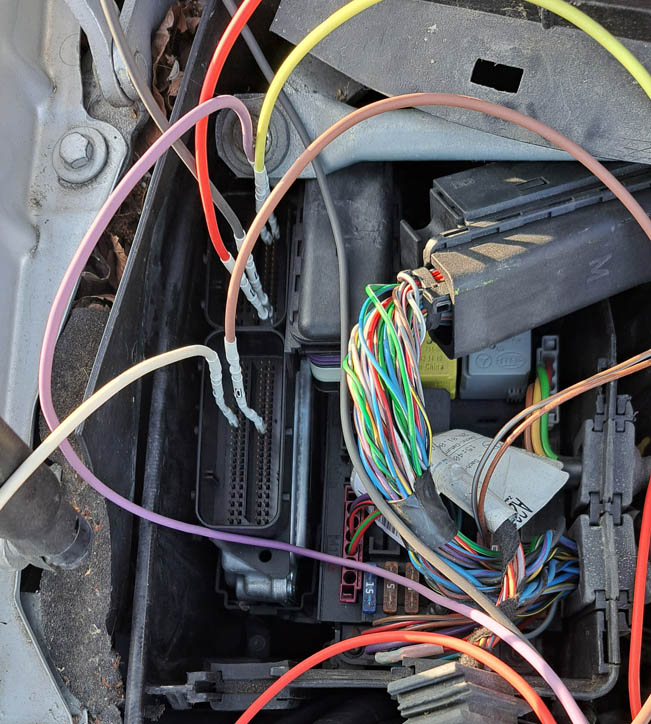 Diagnostic wiring and ECU work