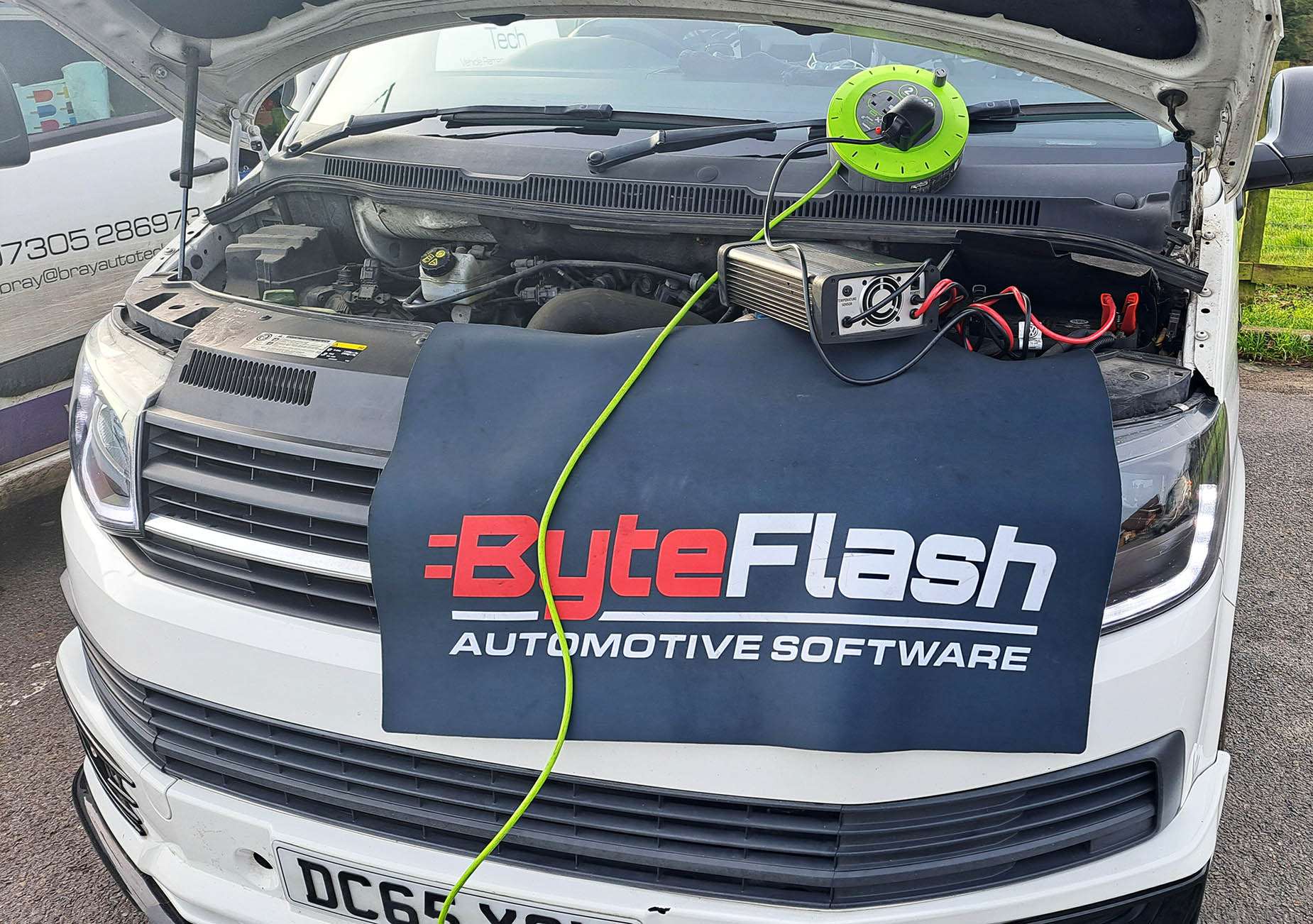 ByteFLASH tuning equipment on a VW Transporter